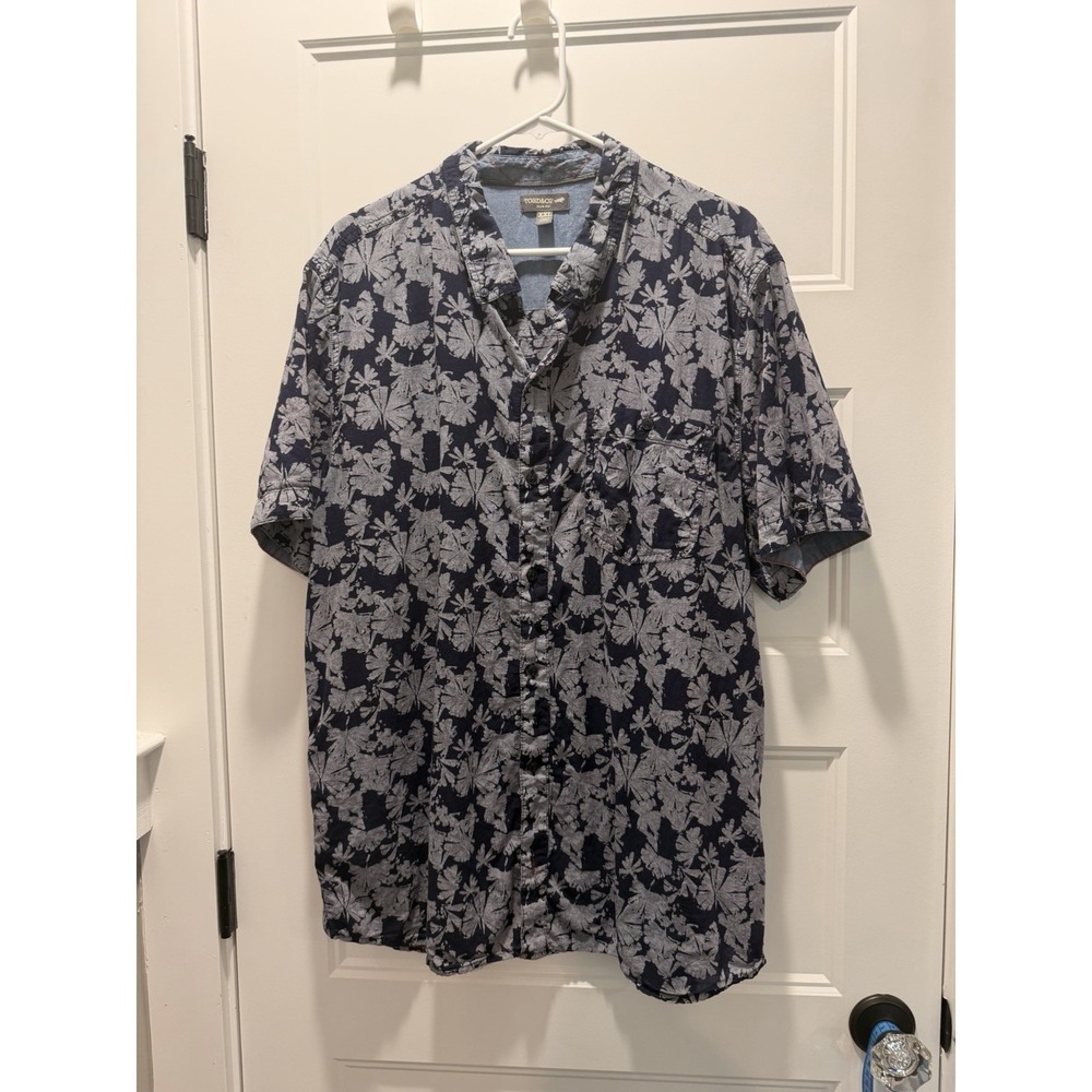 Toad&Co Men's Slim Fit Short Sleeve Button Down Shirt - XXL